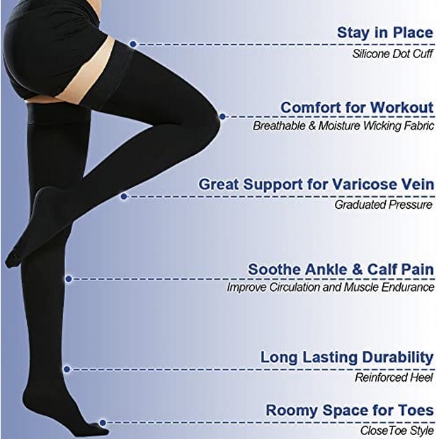 Beister 20-30 mmHg Compression Stockings for Women & Men, Medical ...